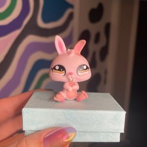 LPS Pink Rabbit Figure